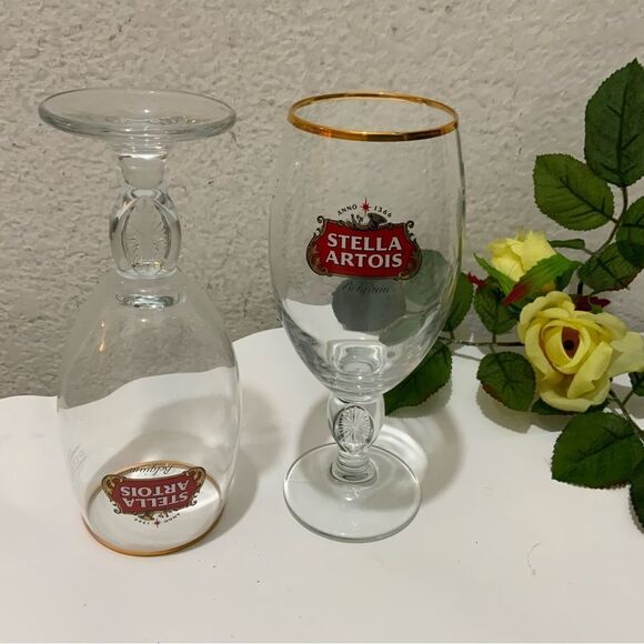 Stella Artois Chalice Glass - Belgium Script - 33cl - 2 Pack - Picture 2 of 5